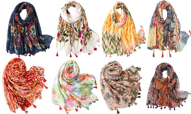طرح‌های متنوع شال و روسری